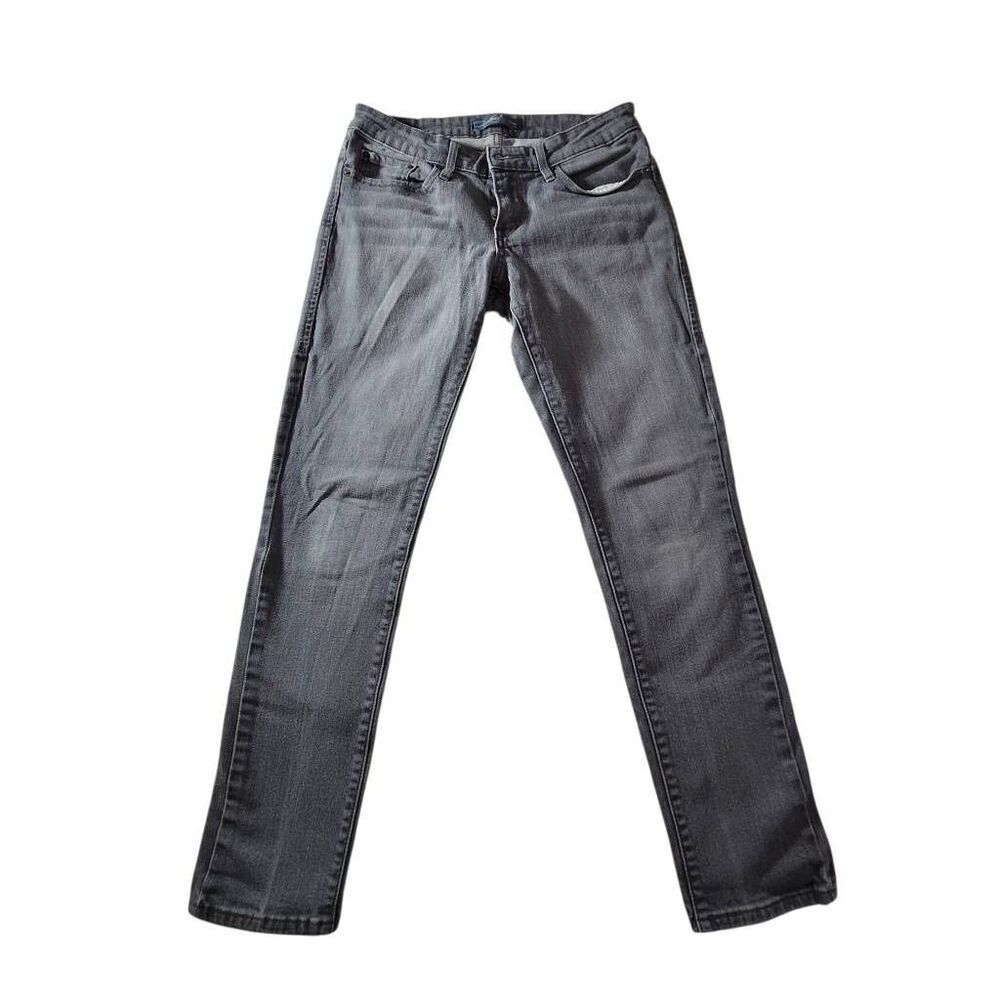 Levi's 511 Jeans Medium Wash Gray Denim Skinny Leg Pants Low Rise Size 4